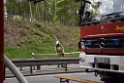 VU Gefahrgut LKW umgestuerzt A 4 Rich Koeln Hoehe AS Gummersbach P053